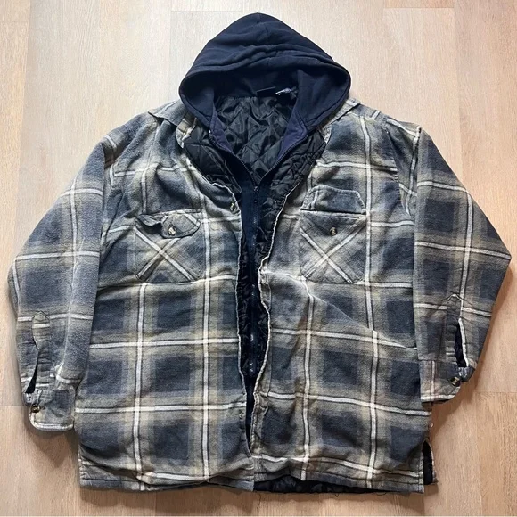 90s Skater Bugle Boy Flannel coat - Picture 2 of 12